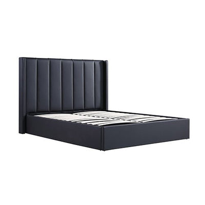 Prado Gas Lift Queen Bed Frame Non - woven Fabric MDF KD Slats - Furniture > Bedroom > Beds & Bed Frames - Bedzy Australia