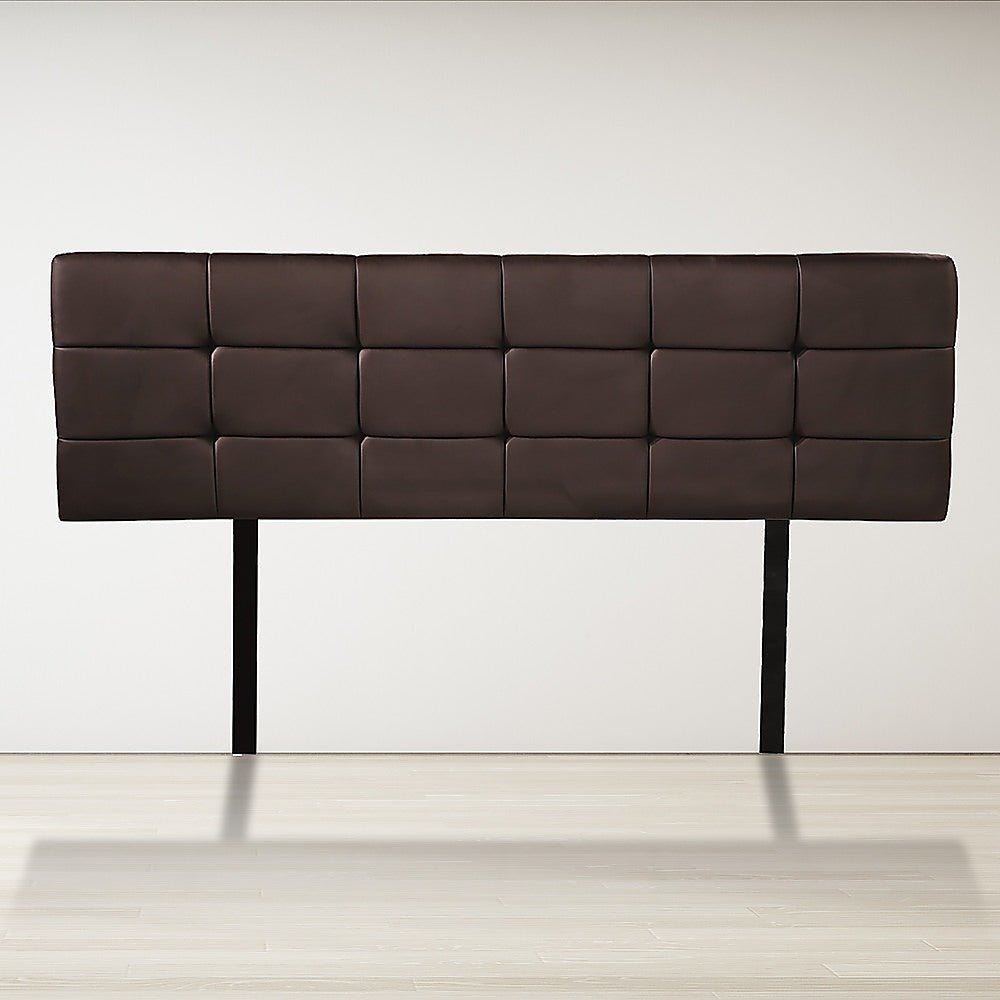 Queen Size | Deluxe Headboard Bedhead (Brown) - Bedzy Australia