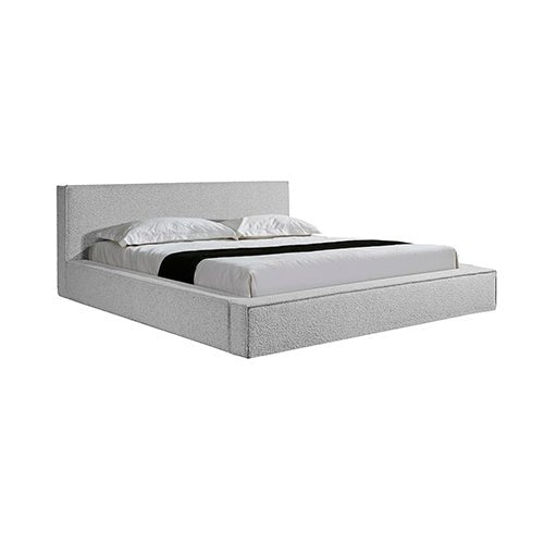Ralph Queen Bed Frame Fabric Upholstery in KD slat - Furniture > Bar Stools & Chairs > Arm Chairs & Recliners - Bedzy Australia