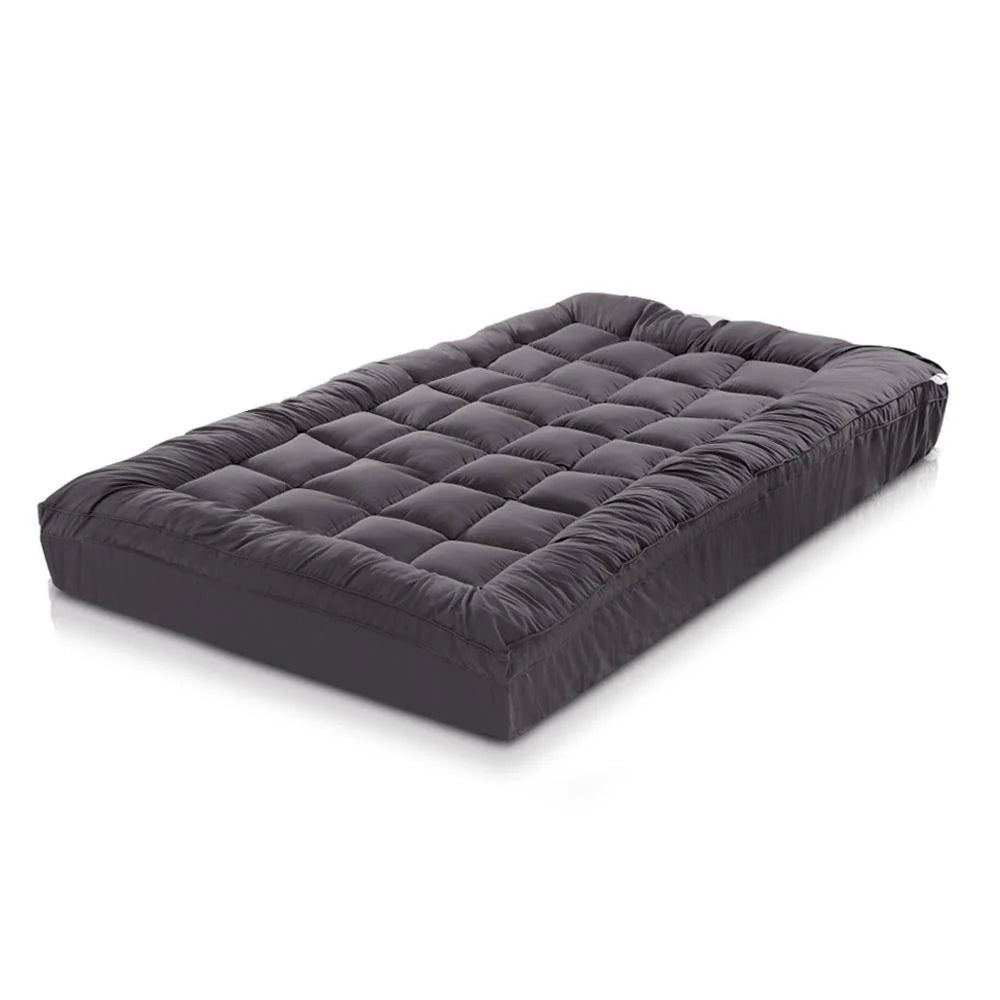 Single Premium Package | Albany Boucle Bed Frame Cream White, Alanya Euro Top Pocket Spring Mattress (Medium Firm) & Pillowtop Mattress Topper