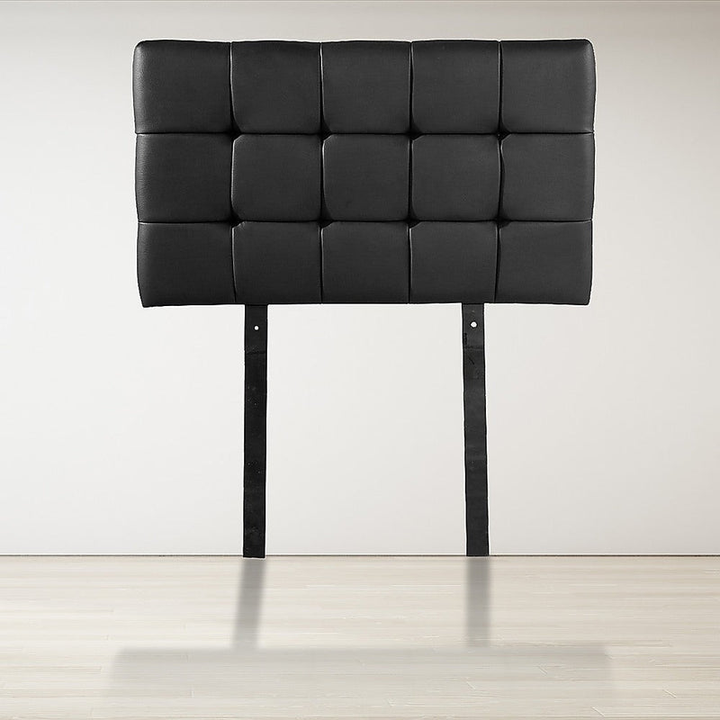 Single Size | Deluxe Headboard Bedhead (Black) - Bedzy Australia