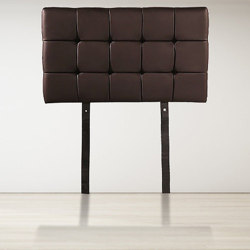 Single Size | Deluxe Headboard Bedhead (Brown) - Bedzy Australia