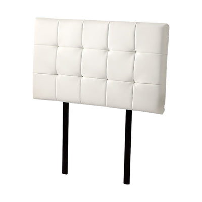 Single Size | Deluxe Headboard Bedhead (White) - Bedzy Australia