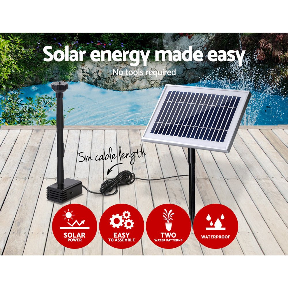 Solar Pond Pump 4.6FT - Home & Garden > Fountains - Bedzy Australia