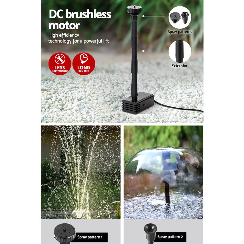 Solar Pond Pump 4.6FT - Home & Garden > Fountains - Bedzy Australia