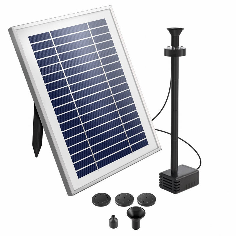Solar Pond Pump with Battery Kit LED Lights 4.3FT - Home & Garden > Garden Tools - Bedzy Australia