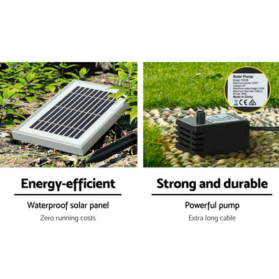 Solar Water Feature with LED Lights Angel 94cm - Home & Garden > Fountains - Bedzy Australia