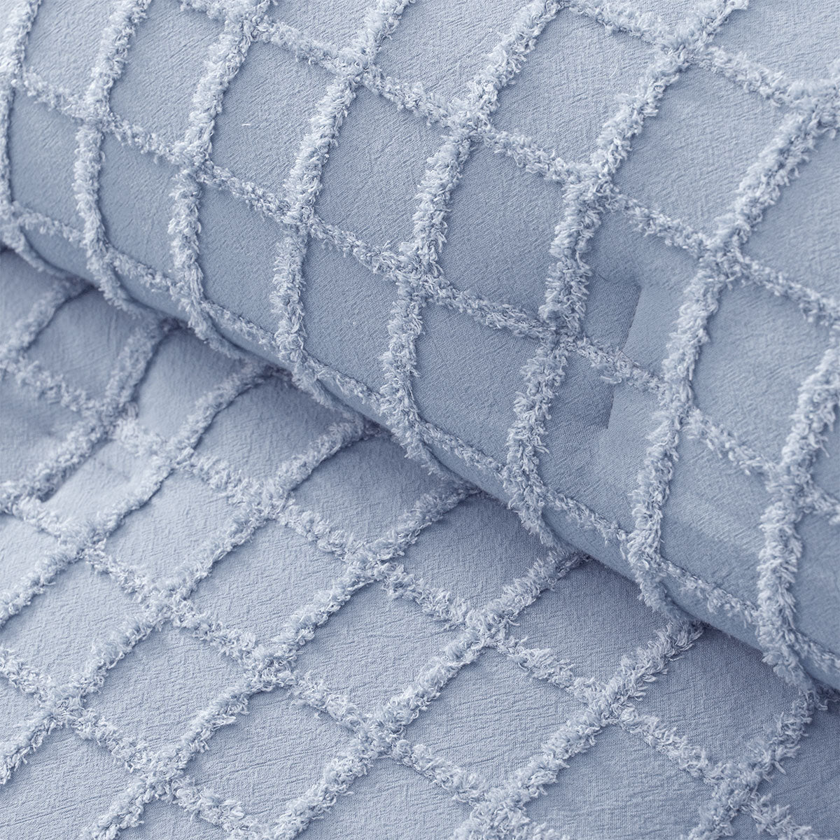 Vintage Design Homewares 3 Pcs Parquet Snooze Blue Comforter Set Queen - Home & Garden > Bedding > Quilts & Duvets - Bedzy Australia