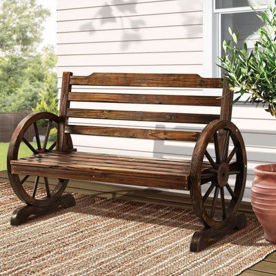 Wooden Garden Bench Seat Outdoor Furniture Wagon Chair Patio Lounge - Furniture > Outdoor - Bedzy Australia
