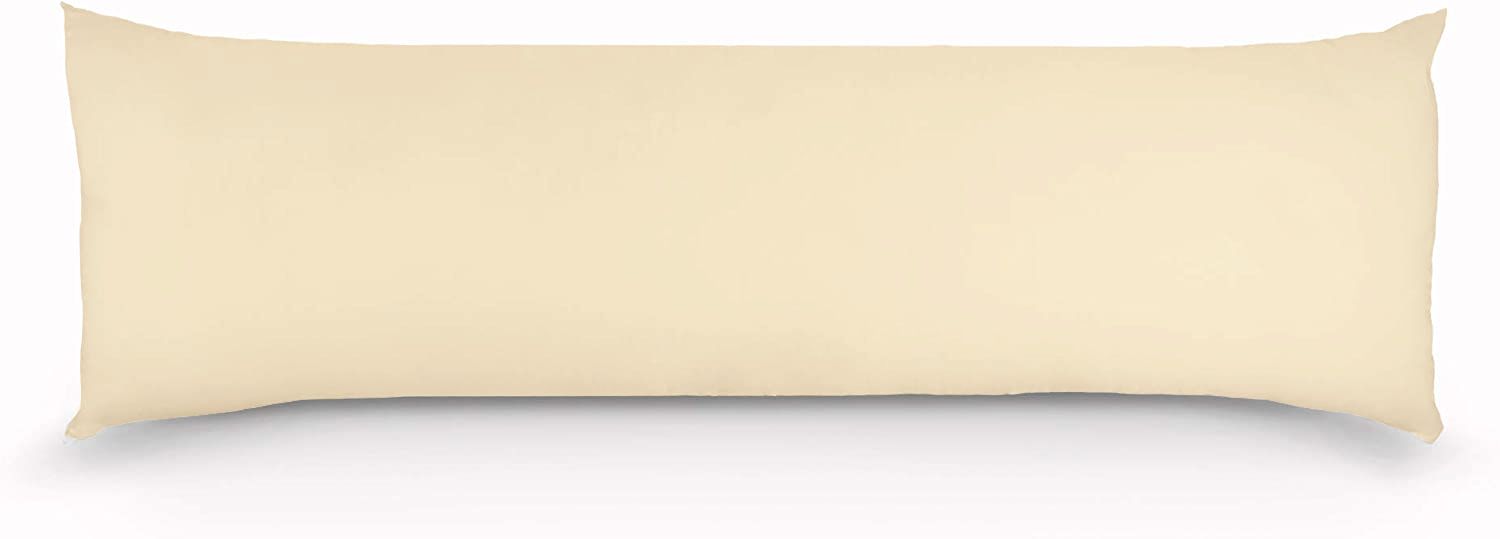 1000TC Premium Ultra Soft Body Pillowcase - Yellow Cream - Home & Garden > Bedding - Bedzy Australia