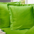 1000TC Premium Ultra Soft European Pillowcases 2-Pack Green