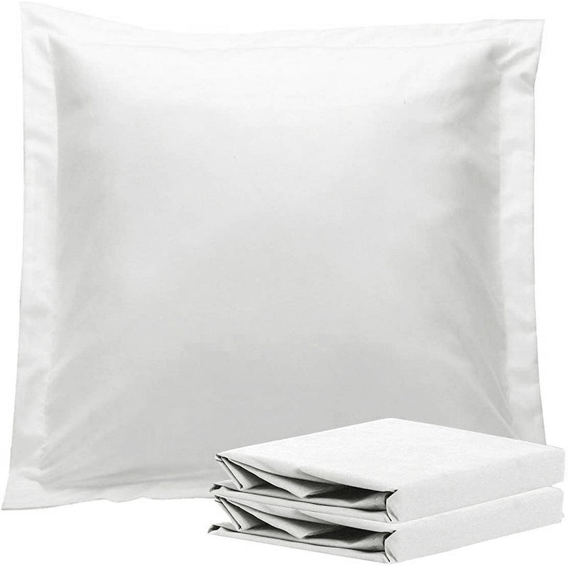 1000TC Premium Ultra Soft European Pillowcases 2-Pack White - Home & Garden > Bedding - Bedzy Australia