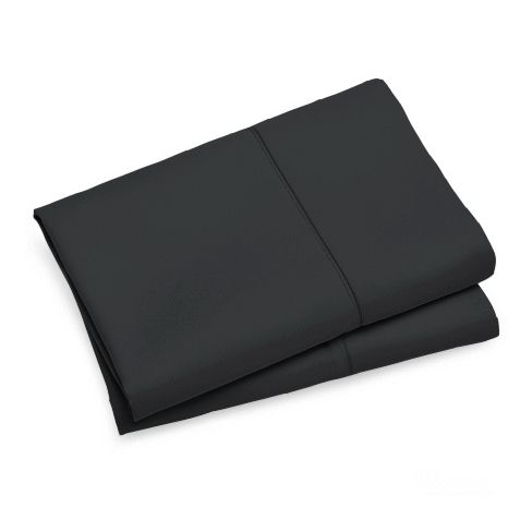 1000TC Premium Ultra Soft King size Pillowcases 2-Pack - Black - Home & Garden > Bedding - Bedzy Australia