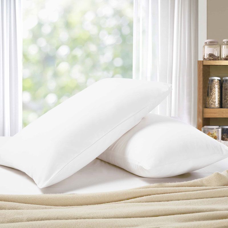 1000TC Premium Ultra Soft King size Pillowcases 2-Pack - White - Home & Garden > Bedding - Bedzy Australia