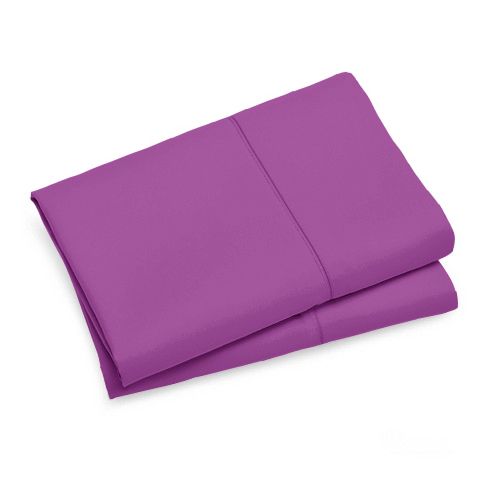 1000TC Premium Ultra Soft Queen size Pillowcases 2-Pack - Purple - Home & Garden > Bedding - Bedzy Australia