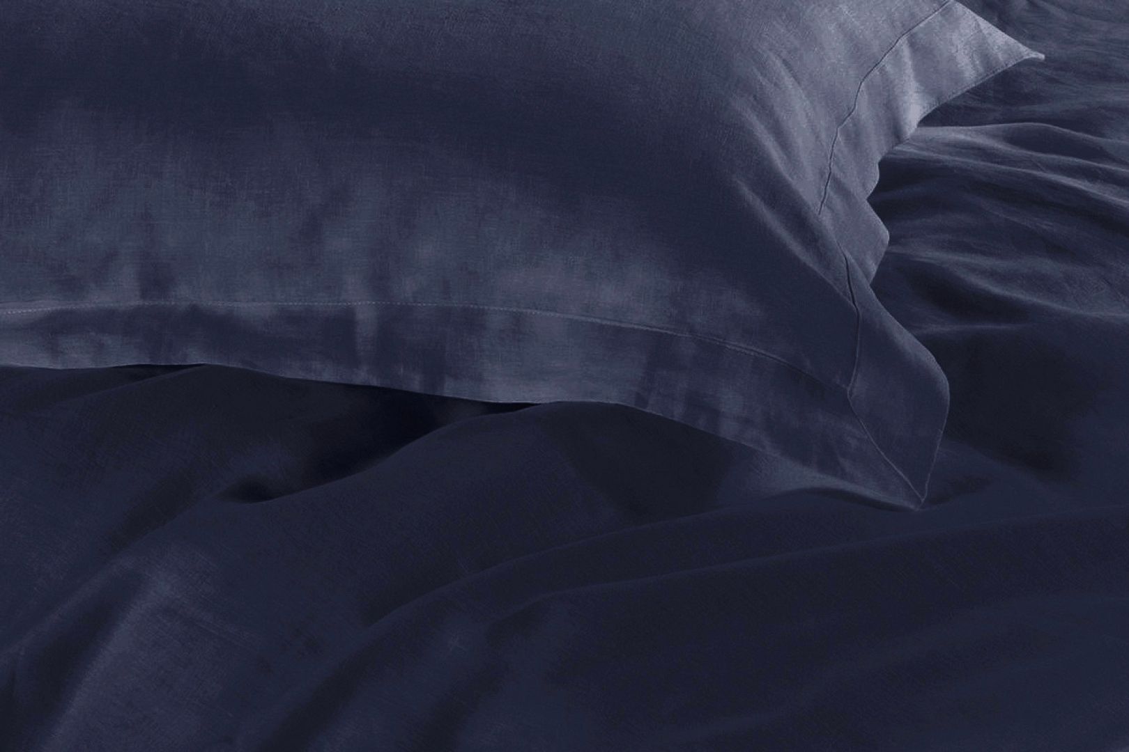 1000TC Tailored Queen Size Quilt/Doona/Duvet Cover Set - Midnight Blue - Home & Garden > Bedding - Bedzy Australia