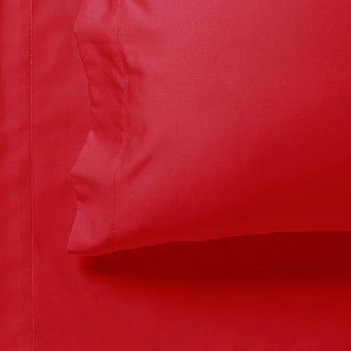 1000TC Ultra Soft King Single Size Bed Red Flat & Fitted Sheet Set - Home & Garden > Bedding - Bedzy Australia