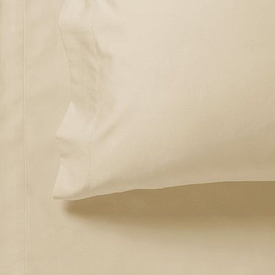 1000TC Ultra Soft King Single Size Bed Yellow Cream Flat & Fitted Sheet Set - Home & Garden > Bedding - Bedzy Australia