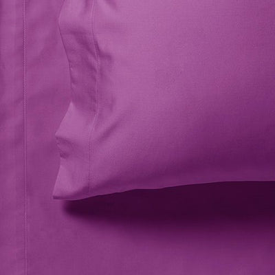 1000TC Ultra Soft Super King Size Bed Purple Flat & Fitted Sheet Set - Home & Garden > Bedding - Bedzy Australia