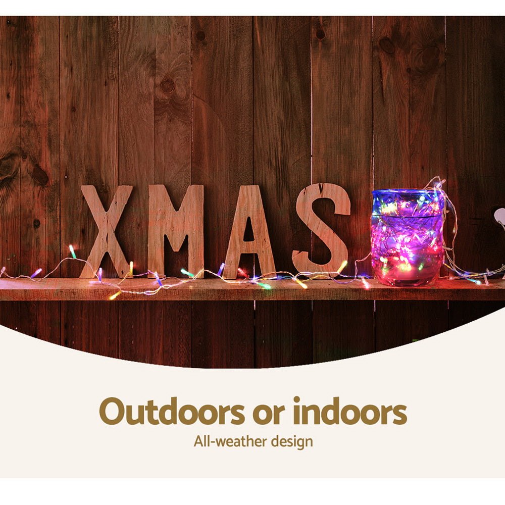 100M Christmas String Lights 500LED Multi Colour - Bedzy Australia