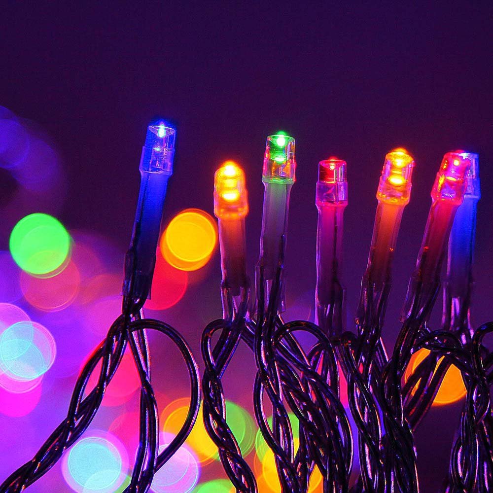 100M Christmas String Lights 500LED Multi Colour - Bedzy Australia