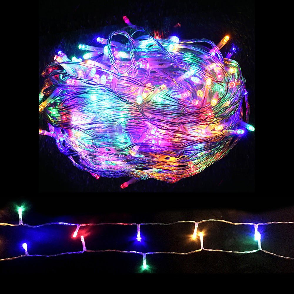 100M Christmas String Lights 500LED Multi Colour - Bedzy Australia