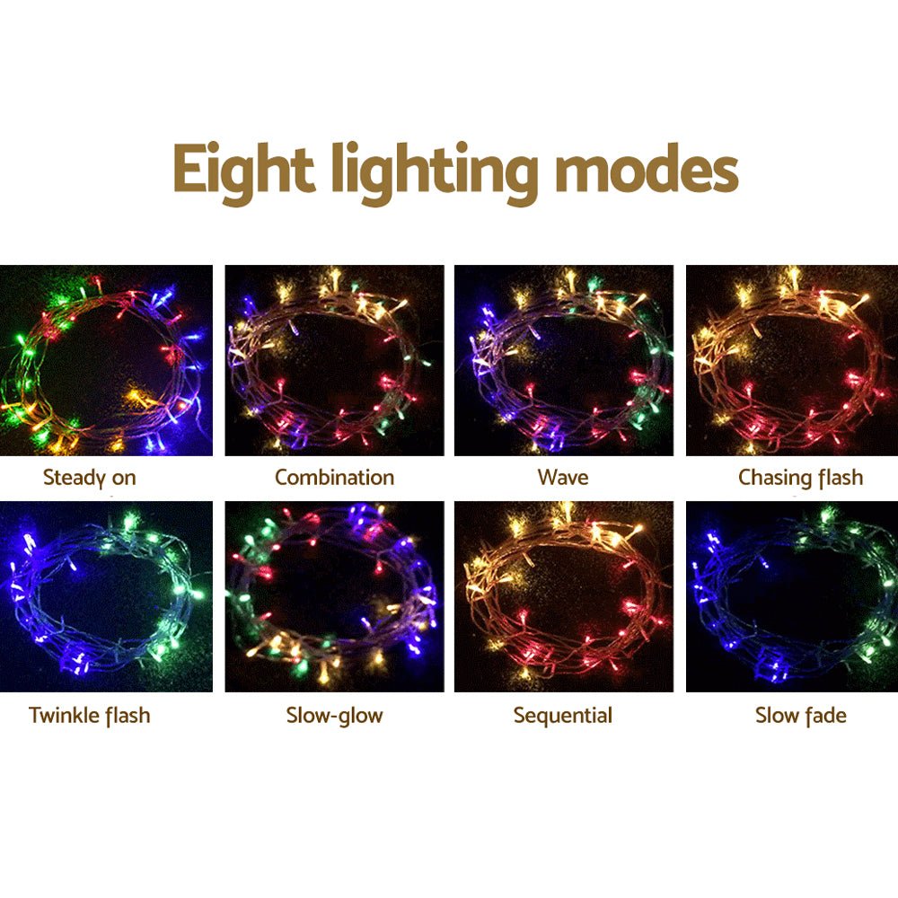 100M Christmas String Lights 500LED Multi Colour - Bedzy Australia