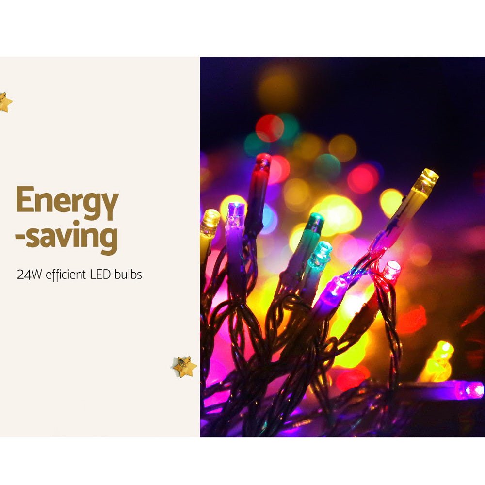100M Christmas String Lights 500LED Multi Colour - Bedzy Australia