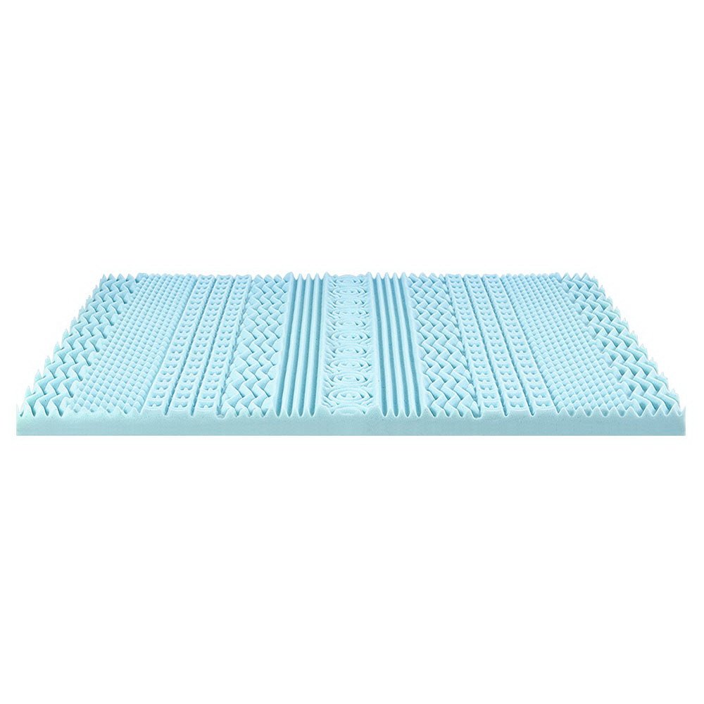 11-zone Memory Foam Mattress Topper 8cm - Queen - Home & Garden > Bedding - Bedzy Australia