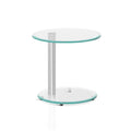 2 Tier Glass Side Table