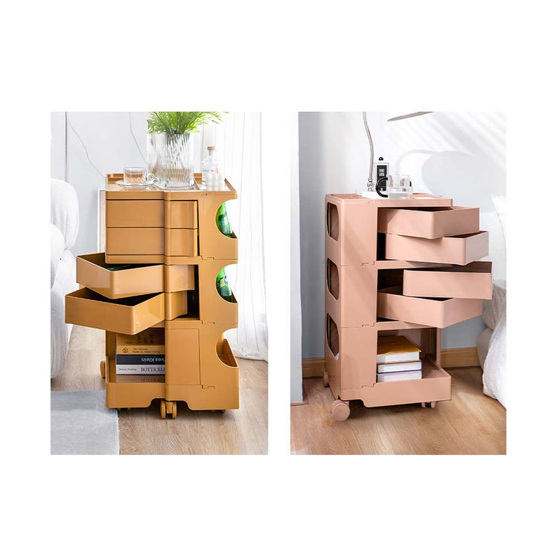 5 Tier Bedside Table Organizer Yellow - Bedzy Australia (ABN 18 642 972 209) - Furniture > Living Room