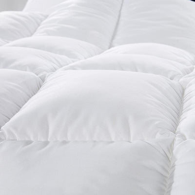 500GSM Soft Goose Feather Down Quilt Duvet Doona 95% Feather 5% Down All-Seasons Double White - Bedzy Australia