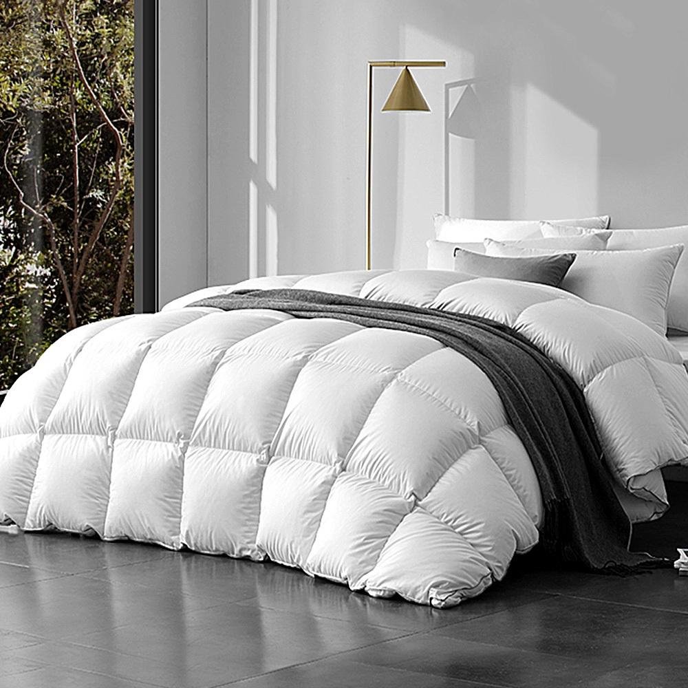 800GSM Goose Down Feather Quilt Cover Duvet Winter Doona White Super King - Bedzy Australia