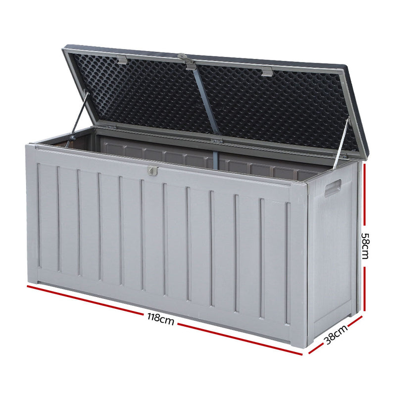 Outdoor Storage Box Bench Seat Lockable 240L