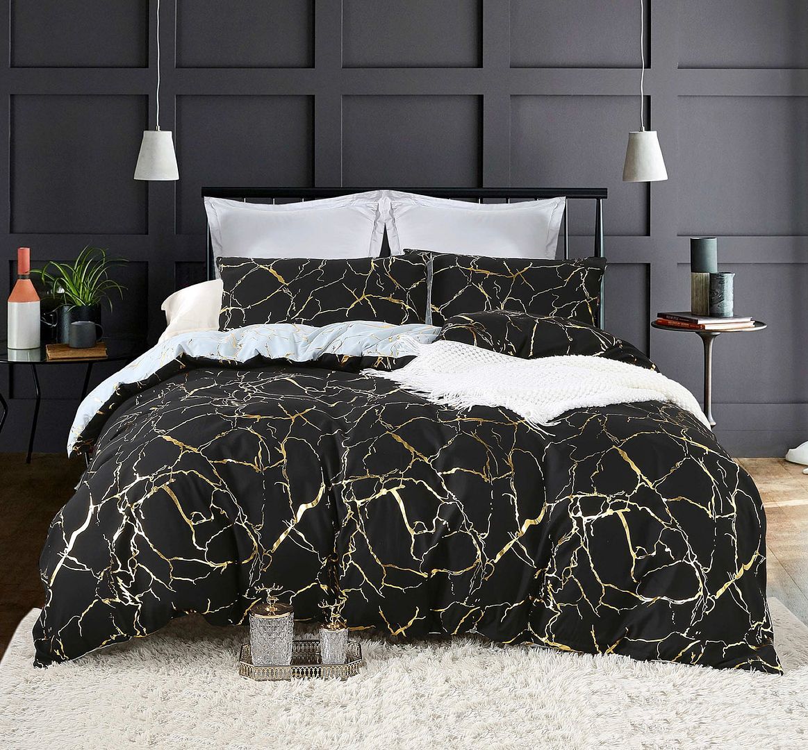 Adana Reversible Queen Size Bed Quilt/Doona/Duvet Cover Set - Home & Garden > Bedding - Bedzy Australia