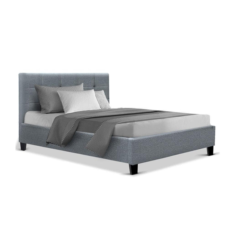 Agnes King Single Bed Frame Grey - Bedzy Australia - Furniture > Bedroom