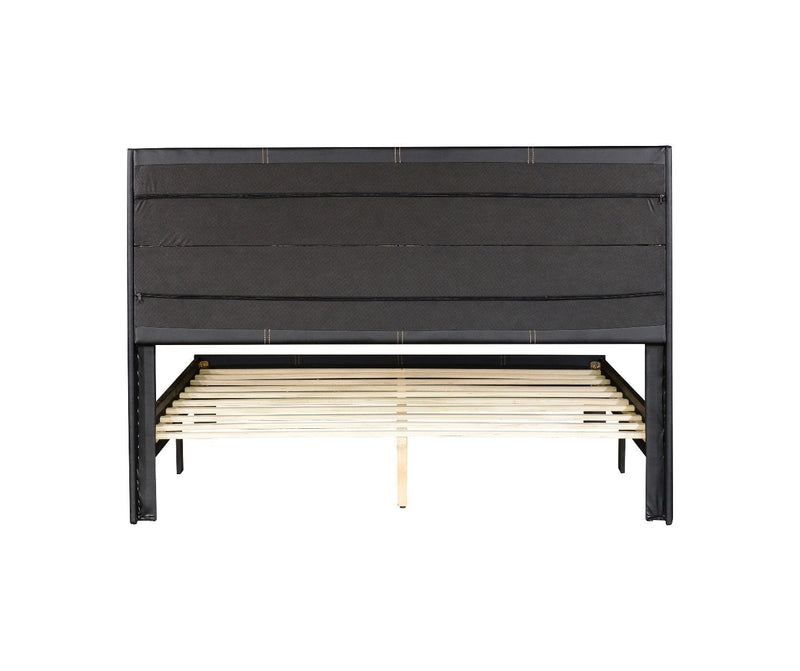 Albany Queen Bed Frame Black - Bedzy Australia