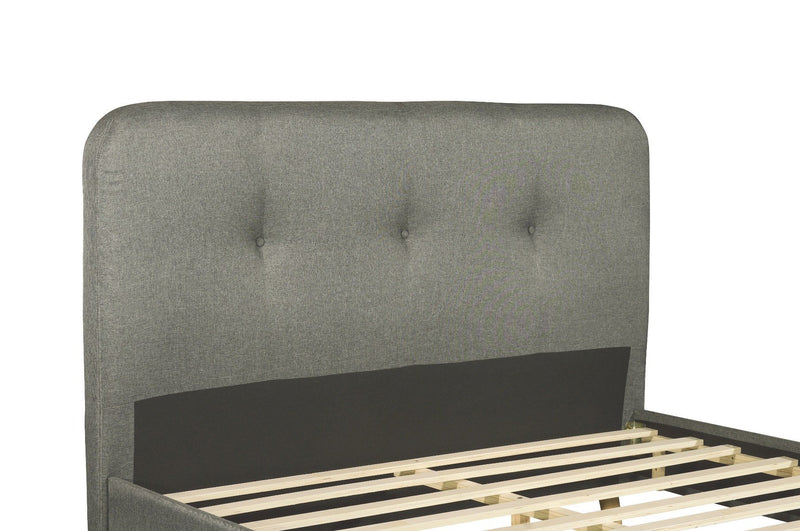 Albert Queen Bed Frame Light Grey - Bedzy Australia - Furniture > Bedroom