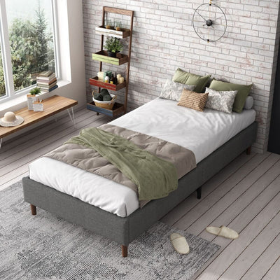 Alexandra Double Bed Base Dark Grey - Furniture > Bedroom - Bedzy Australia