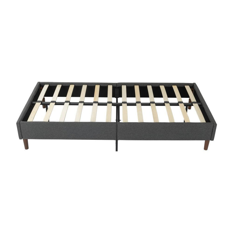 Alexandra Queen Bed Base Dark Grey - Bedzy Australia (ABN 18 642 972 209) - Furniture > Bedroom