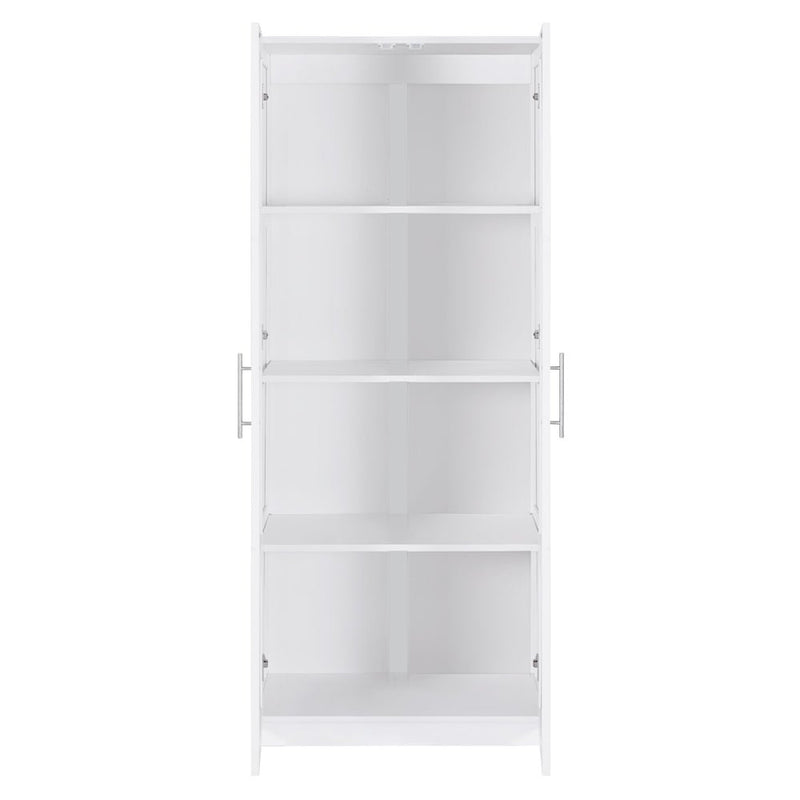 2 Door Wardrobe Bedroom Cupboard Closet Storage Cabinet Organiser White - Furniture > Bedroom - Bedzy Australia
