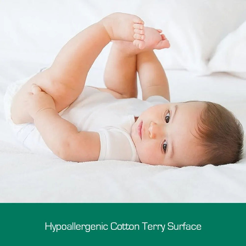 Australian Made Cotton Terry Fully Fitted Waterproof Mattress Protector - Single - Bedzy Australia (ABN 18 642 972 209) - Home & Garden > Bedding