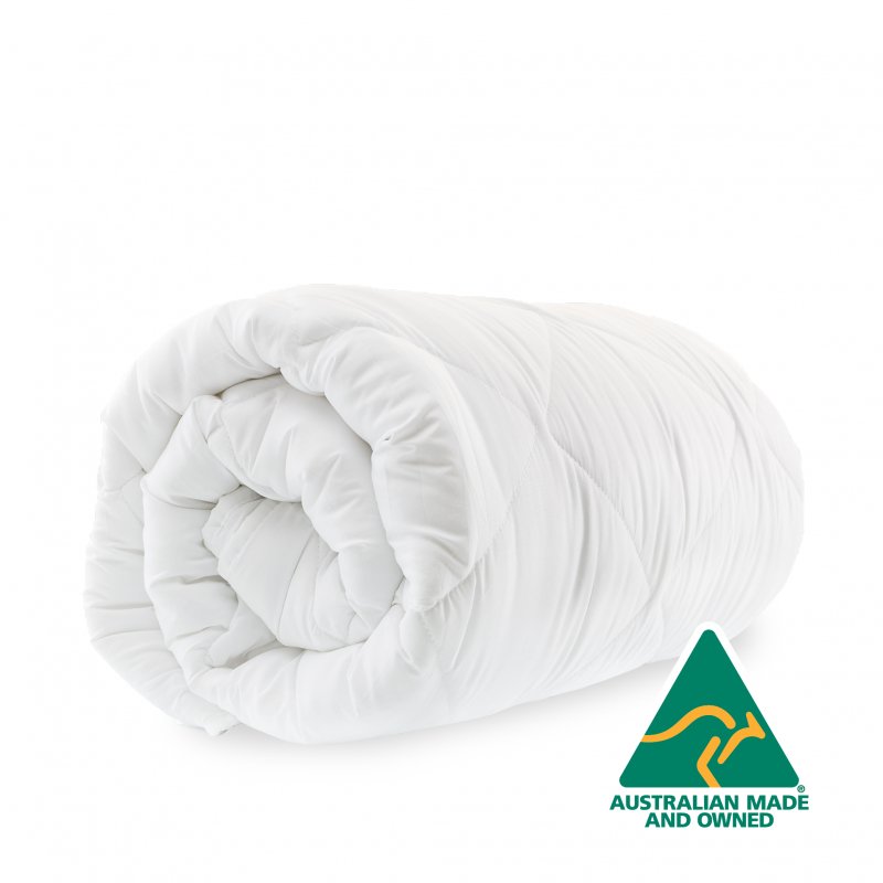 Australian Made Merino Wool Quilt 500GSM 140x210cm Single Size - Bedzy Australia (ABN 18 642 972 209) - Home & Garden > Bedding