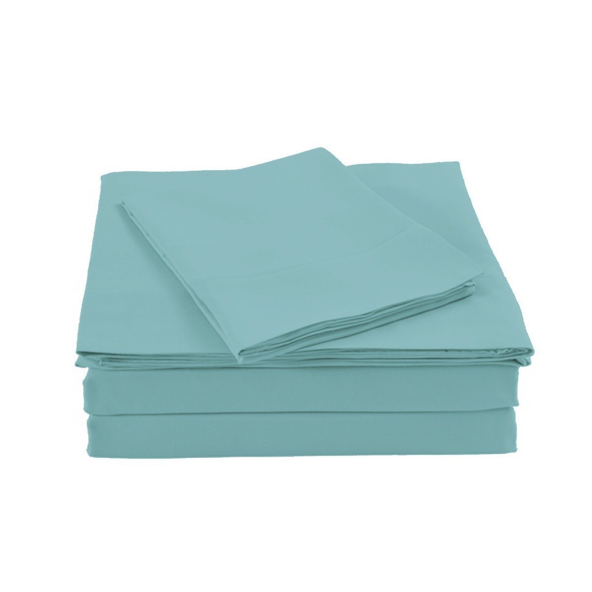 Balmain 1000 Thread Count Hotel Grade Bamboo Cotton Quilt Cover Pillowcases Set Queen Blue Fog - Bedzy Australia
