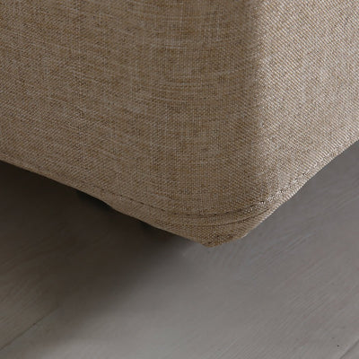 Bendigo King Size Gas Lift Storage Bed Frame Beige - Bedzy Australia