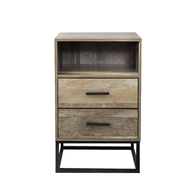 Bedside Table With Drawers - Bedzy Australia