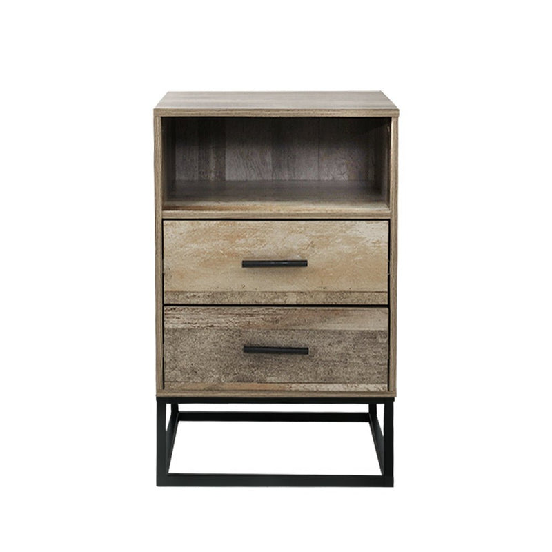 Bedside Table With Drawers - Bedzy Australia