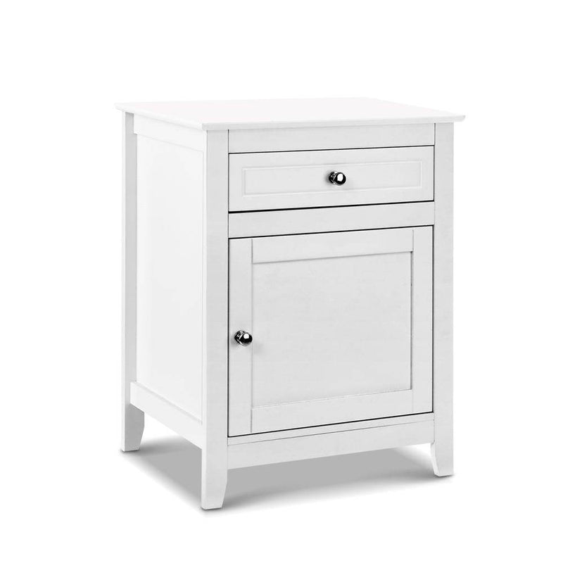 Bedside Tables Big Storage Drawers Cabinet Nightstand Lamp Chest White - Bedzy Australia