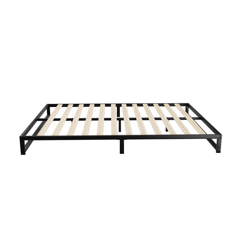 Beru Metal Double Bed Base Black - Furniture > Bedroom - Bedzy Australia