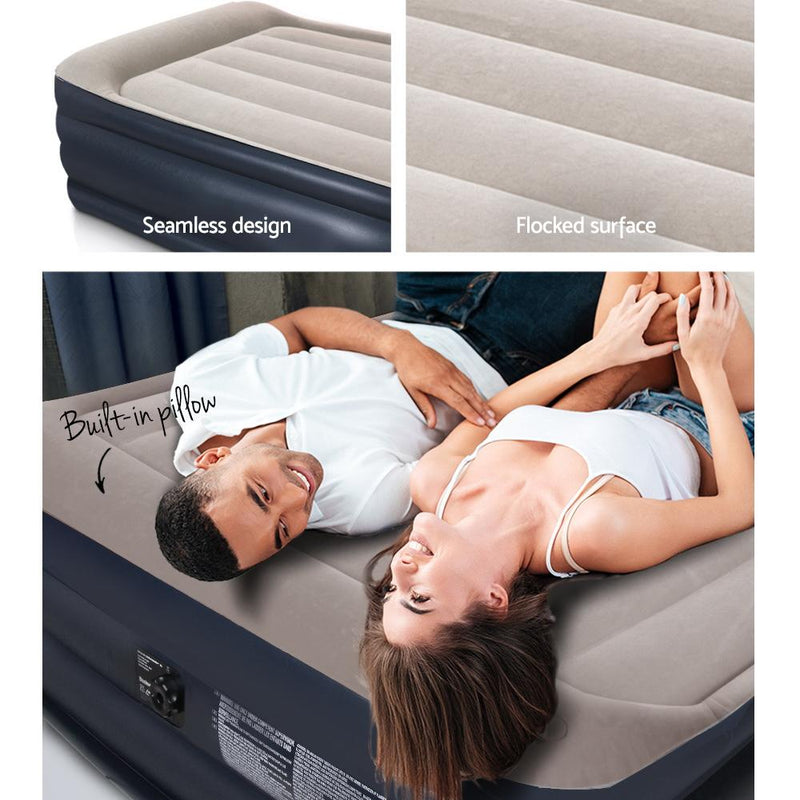46 CM Thickness Air Bed Inflatable Mattress with Carry Bag - Single Size - Bedzy Australia